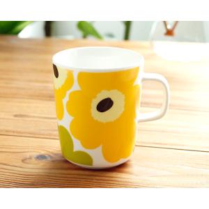 マリメッコ ウニッコ マグカップ 250ml ライムイエロー marimekko UNIKKO 北欧雑貨 食器 新生活応援