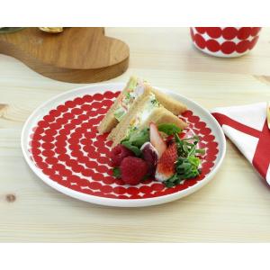 マリメッコ シイルトラプータルハ プレート 20cm ホワイ...