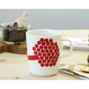 マリメッコ ホルテンシエ マグカップ 250ml ホワイト/...