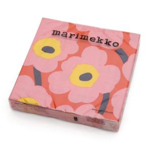 マリメッコ ペーパーナプキン ウニッコ ローズオレンジ