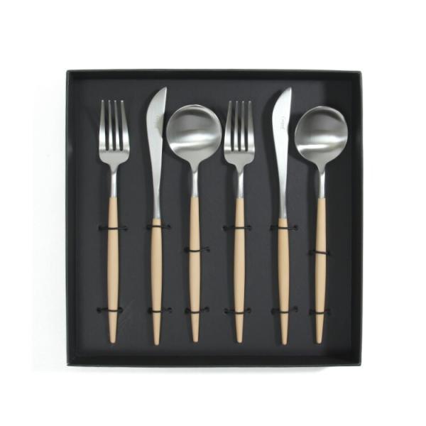 速水もこみちさん別注カラー クチポール ゴア ベージュ ディナー6点セット ギフトボックス入り Cu...