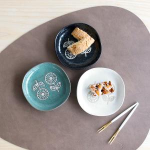 和食器 ナデ角 中皿 ハナトハ 全3色 瀬戸焼 陶器 プレート 日本製 食洗