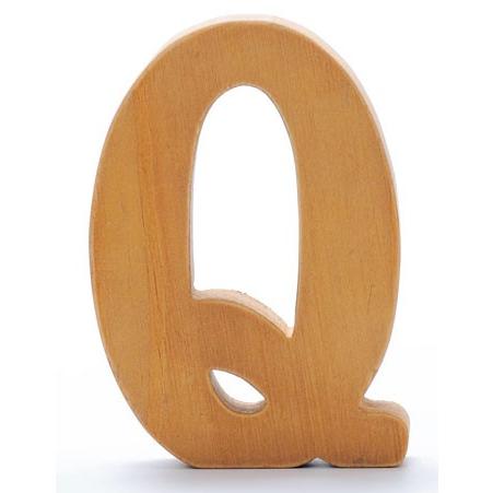 ウッデンアルファベット　Q