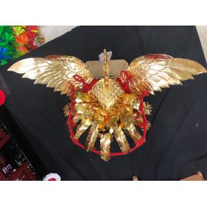 金属製鳳凰(上)神輿用大鳥 総手作り お神輿の装飾に 金属製鳳凰(上)神輿用大鳥 総手作り お神輿の装飾に
