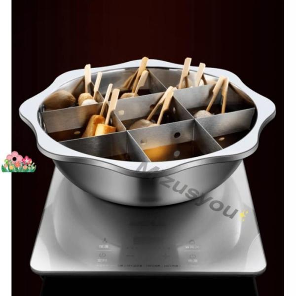 家庭用おでん鍋 36cm おでん分割鍋 調理用ステンレス卓上鍋 IH調理器具対応 直火対応 家庭用 ...