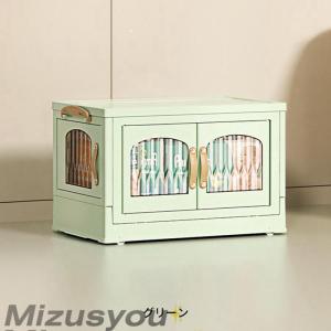 収納ケース 折りたたみ 前開き キャスター付き...の詳細画像1