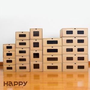 靴箱 ダンボール製 シューズケース 窓付き 1...の詳細画像1