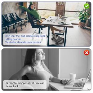 フットレスト デスク下 足置き 角度・高さ6段...の詳細画像5