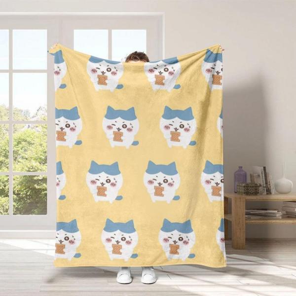 ちいかわ グッズ ブランケット タオルケット 毛布 150×200cm ハチワレ うさぎ 膝掛け 車...
