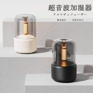 加湿器 超音波式 次亜塩素酸水対応 おしゃれ アロマ加湿器 卓上 オフィス小型 コンパクト 自動停止機能 LEDライト付き 静音 省エネ 冬ギフト｜ideatechnology-store