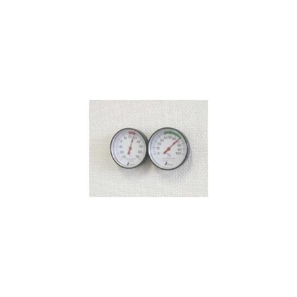 シンワ測定 72674 温度計・湿度計セット  ＳＴ−４  丸型  ４．５cm 72674 温度計 ...