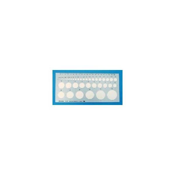 シンワ測定 66002 ＴＡ−１Ｅ 円定規 中 エッジ付 66002 テンプレート 49609106...