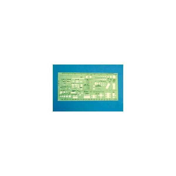 シンワ測定 66010 テンプレート ＴＤ−４ 建築記号定規１／１００・１／２００ 66010 テン...