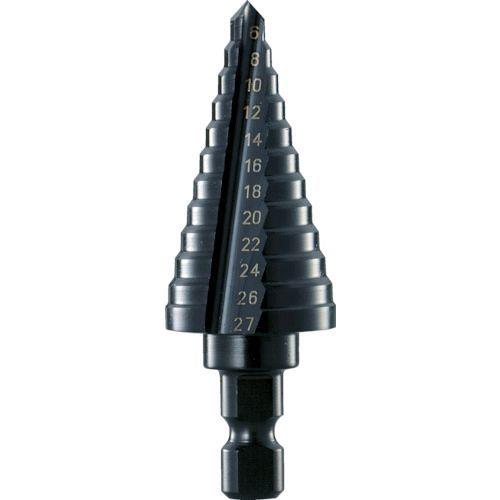 あすつく対応 「直送」 トラスコ TRUSCO NMS-27 ステップドリル ２枚刃黒染め表面処理 ...