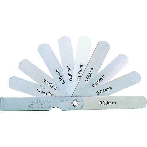 あすつく対応 「直送」 トラスコ TRUSCO T172MA シクネスゲージ 幅１２．７ 長さ７５ ...