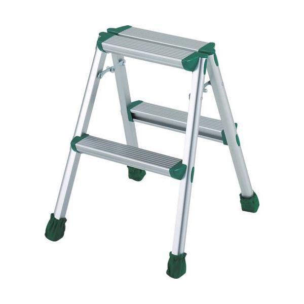 トラスコ中山 TRUSCO TAF-2 アルミ製踏台 軽作業用・脚カバー付 ２段 TAF2