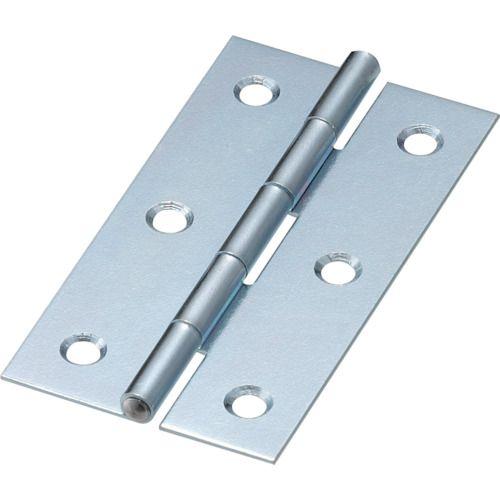あすつく対応 「直送」 トラスコ TRUSCO 550-76UNCR スチール製薄口普通蝶番 三価ク...