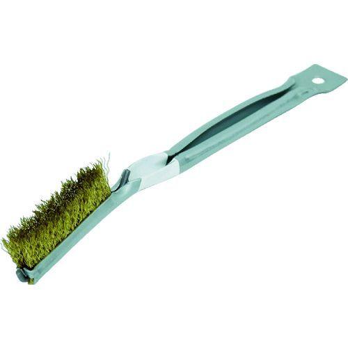 あすつく対応 「直送」 トラスコ TRUSCO TB-2012 金柄ブラシ 厚毛植 ゴールドメッキ線...