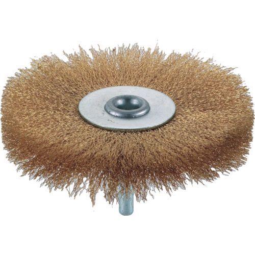 あすつく対応 「直送」 トラスコ TRUSCO TB-6254 軸付ホイールブラシ φ１００Ｘ軸６ ...