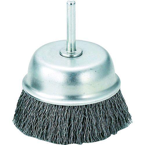 あすつく対応 「直送」 トラスコ TRUSCO TB-6642 軸付カップブラシ φ７５Ｘ軸６ 鋼線...