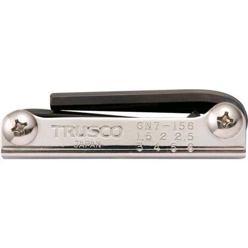 あすつく対応 「直送」 トラスコ TRUSCO GN7-156 ナイフ式六角棒レンチセット ７本組 ...