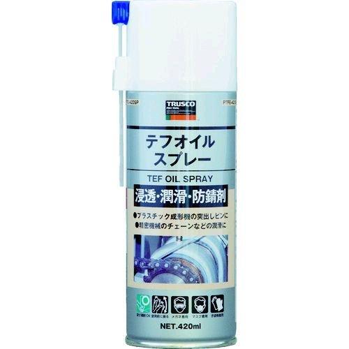 あすつく対応 「直送」 トラスコ TRUSCO PTFE-420SP テフオイルスプレー ４２０ｍｌ...