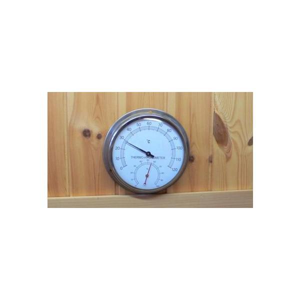 【個数：1個】アイシー SERMO-550 ステンレスサウナ用温湿度計　サーモ550 SERMO55...