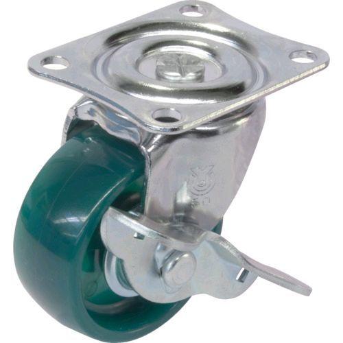 ユーエイキャスター G-50PCS-G プレート式 自在 キャスター 緑ポリカーボネート 車輪径５０...