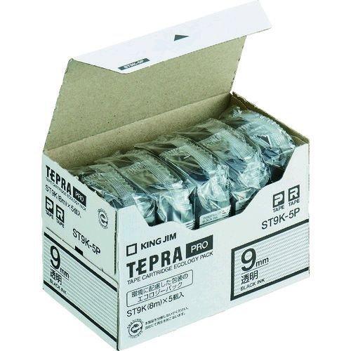 あすつく対応 「直送」 キングジム KING JIM ST9K-5P テプラＰＲＯテープカートリッジ...