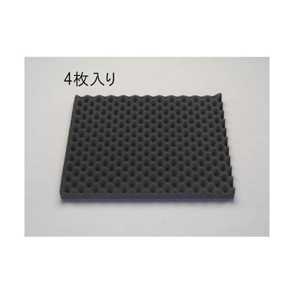 【個人宅配送不可】直送 代引不可 エスコ EA997XM-25 ５００ｘ６００ ｘ４０ｍｍ 軟質ポリ...