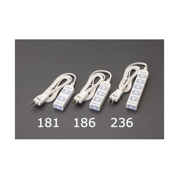 エスコ EA815GL-182 ＡＣ１２５Ｖ／１５Ａｘ２．０ｍ テーブルタップ EA815GL182...
