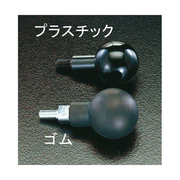 エスコ EA948AR-22 M8x15mmゴム回転グリップ EA948AR22【キャンセル不可】