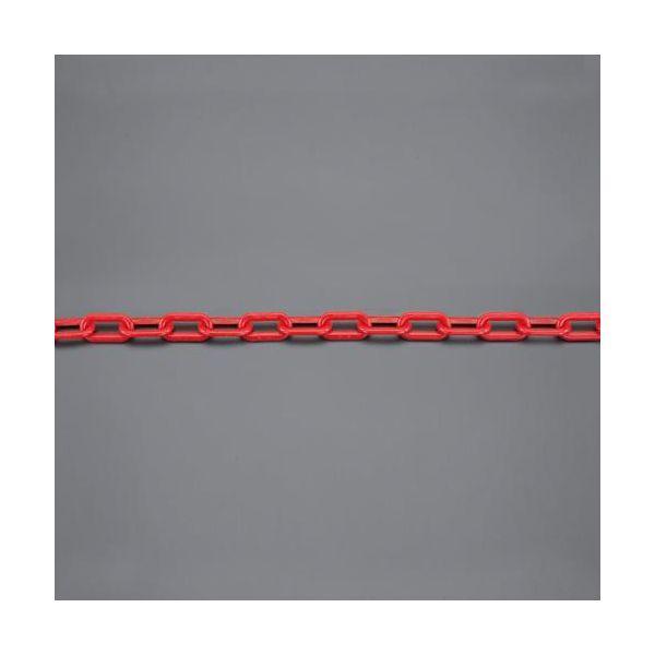 エスコ EA980A-35 4.0mmx10m赤プラスティックチェーン EA980A35【キャンセル...