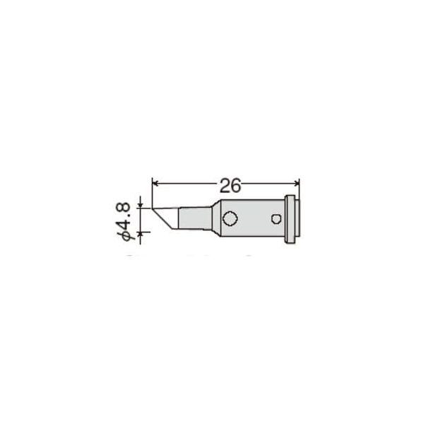 太洋電機産業 goot GP-510RT-4.8C 替こて先 4．8C型 GP510RT4.8C【キ...