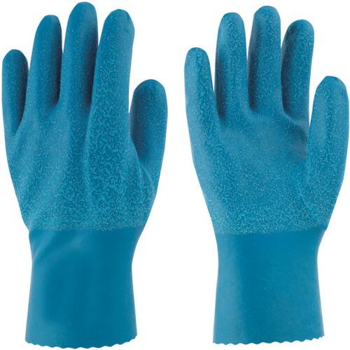 あすつく対応 「直送」 東和コーポレーション トワロン 161S 天然ゴム手袋 ブルー Ｓ 398-...