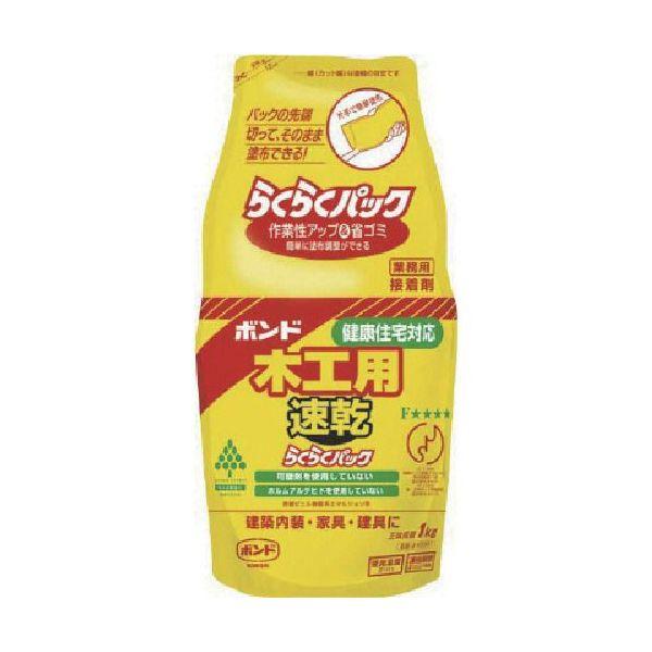 あすつく対応 「直送」 コニシ 40301 木工用速乾らくらくパック 1kg 447-4686 ボン...