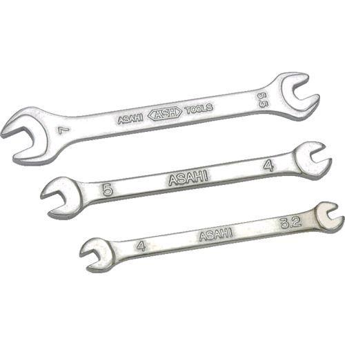 あすつく対応 「直送」 旭金属工業 旭金属工業 SMC0304 マイクロ両口スパナ3．2mm×4mm...