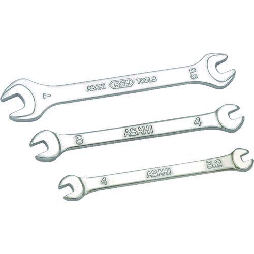 あすつく対応 「直送」 旭金属工業 旭金属工業 SMC0405 マイクロ両口スパナ4mm×5mm 3...