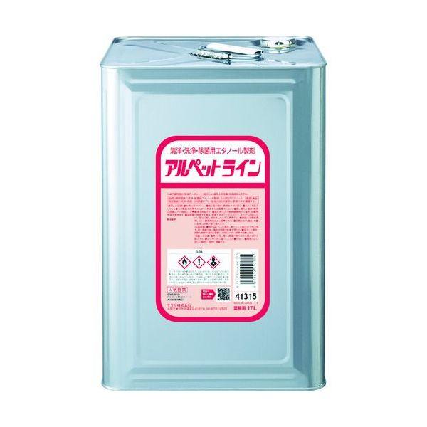 あすつく対応 「直送」 サラヤ 41315 清浄・洗浄・除菌用エタノール製剤 アルペットライン 17...