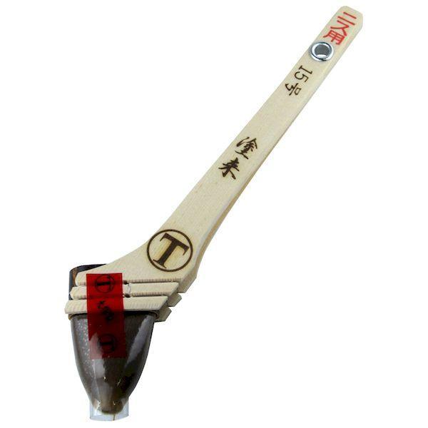 大塚刷毛製造 1027250015 速乾水性塗料用刷毛 塗来 ニス用 筋違 赤 15号