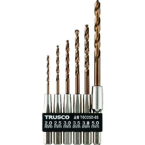 トラスコ中山 TRUSCO T6COSD6S 六角軸コバルトドリル 6本組 T6COSD-6S