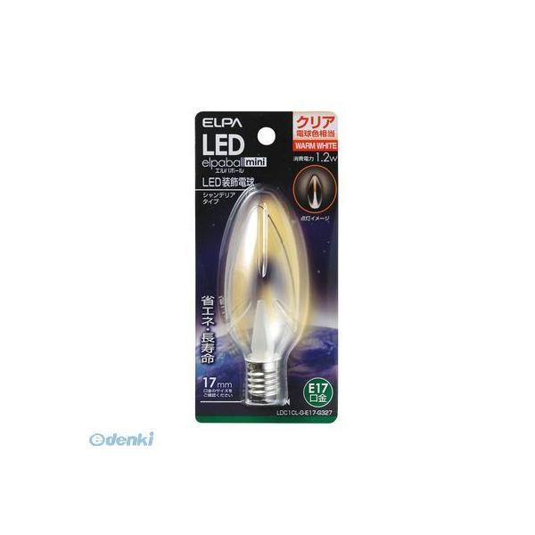 朝日電器 ELPA LDC1CL-G-E17-G327 ＬＥＤ電球シャンデリアＥ１７ LDC1CLG...