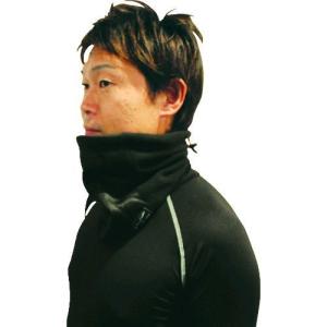 あすつく対応 「直送」 おたふく手袋 4970687610006 発熱防風 ネックウォーマー ブラック ブラック JW-124-BK JW124BK