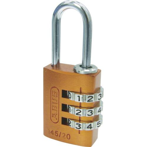 あすつく対応 「直送」 ＡＢＵＳ  14520OR ナンバー可変式南京錠　１４５−２０　オレンジ