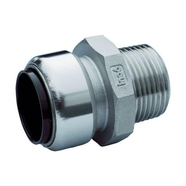 あすつく対応 「直送」 イノック  304IQSMA25SUX25A イノクイック　雄アダプタ付ソケ...