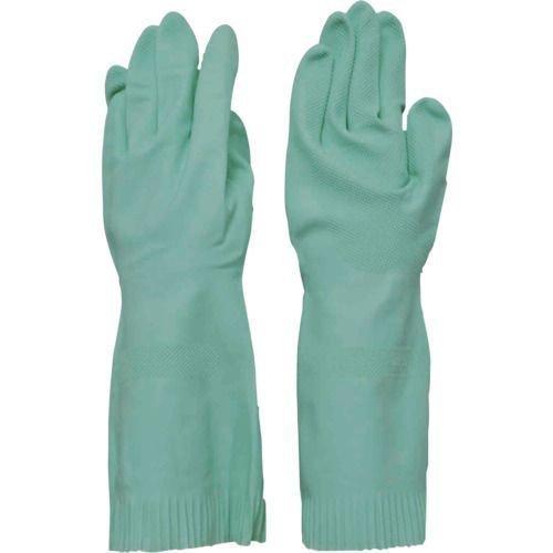 あすつく対応 「直送」 ダンロップ  6334 天然ゴム厚手　裏毛付　Ｌ　グリーン