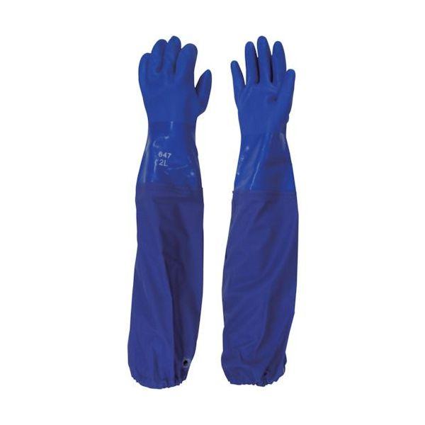 あすつく対応 「直送」 ビニスター  647LL 腕カバー付手袋 ジョイハンド腕カバー付 ＬＬ