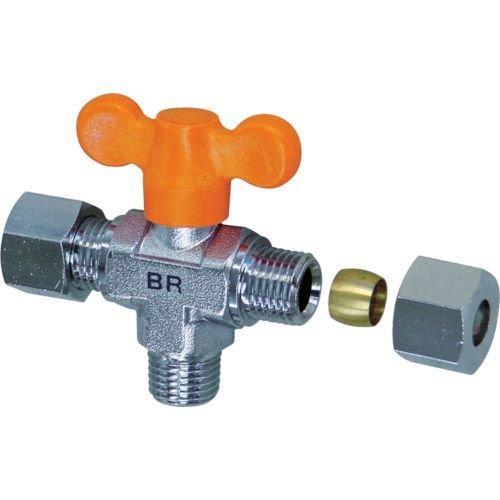 あすつく対応 「直送」 ＡＳＯＨ  BR5166 ボールバルブ エースボール 縦型三方弁 リングジョ...