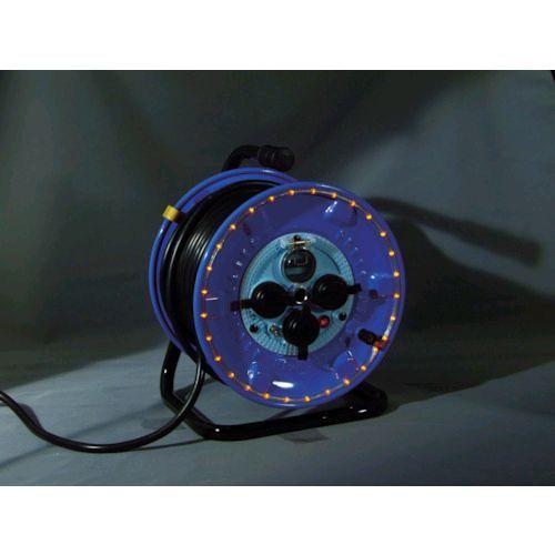 あすつく対応 「直送」 日動  NPWLEK33R 電工ドラム 防雨型ＬＥＤラインドラム 赤 過負荷...