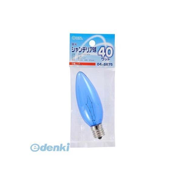 オーム電機 LB-C2740-DC 昼光シャンデリア球E17 40Wクリア LBC2740DC LB...